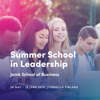 Jamk Summer School in Leadership – A Nordic Experience 29 May – 18 June 2026!